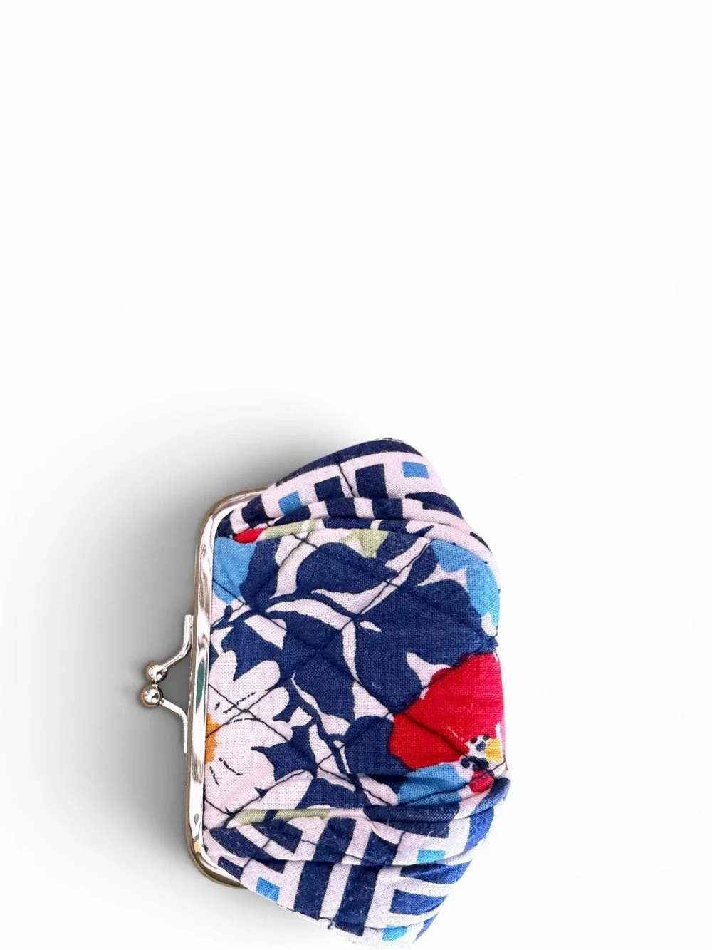 Vera Bradley Summer Cottage  Kiss-Lock Coin Purse - Picture 2 of 3